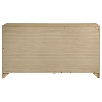  Coaster Furniture Hendricks 222653 6-drawer Bedroom Dresser Storage Cabinet - Light Oak IMAGE 5