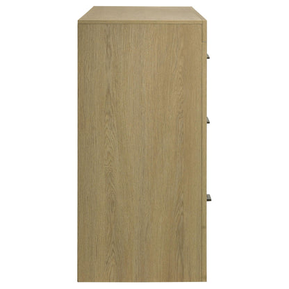  Coaster Furniture Hendricks 222653 6-drawer Bedroom Dresser Storage Cabinet - Light Oak IMAGE 9