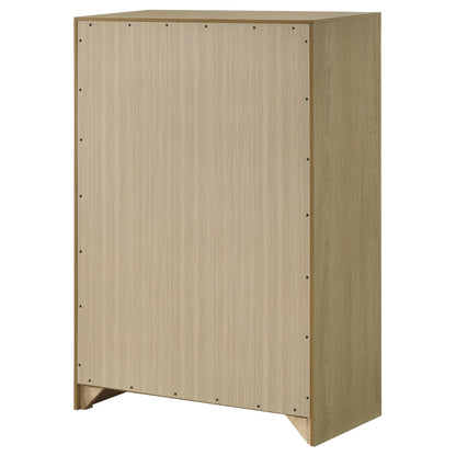 Coaster Furniture Hendricks 222655 5-drawer Bedroom Chest - Light Oak IMAGE 10