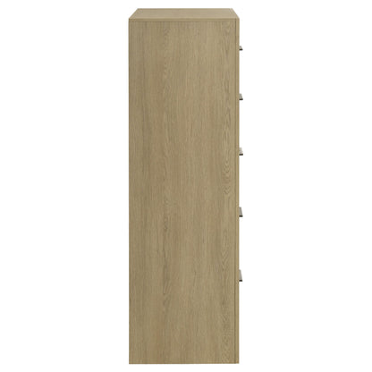  Coaster Furniture Hendricks 222655 5-drawer Bedroom Chest - Light Oak IMAGE 2