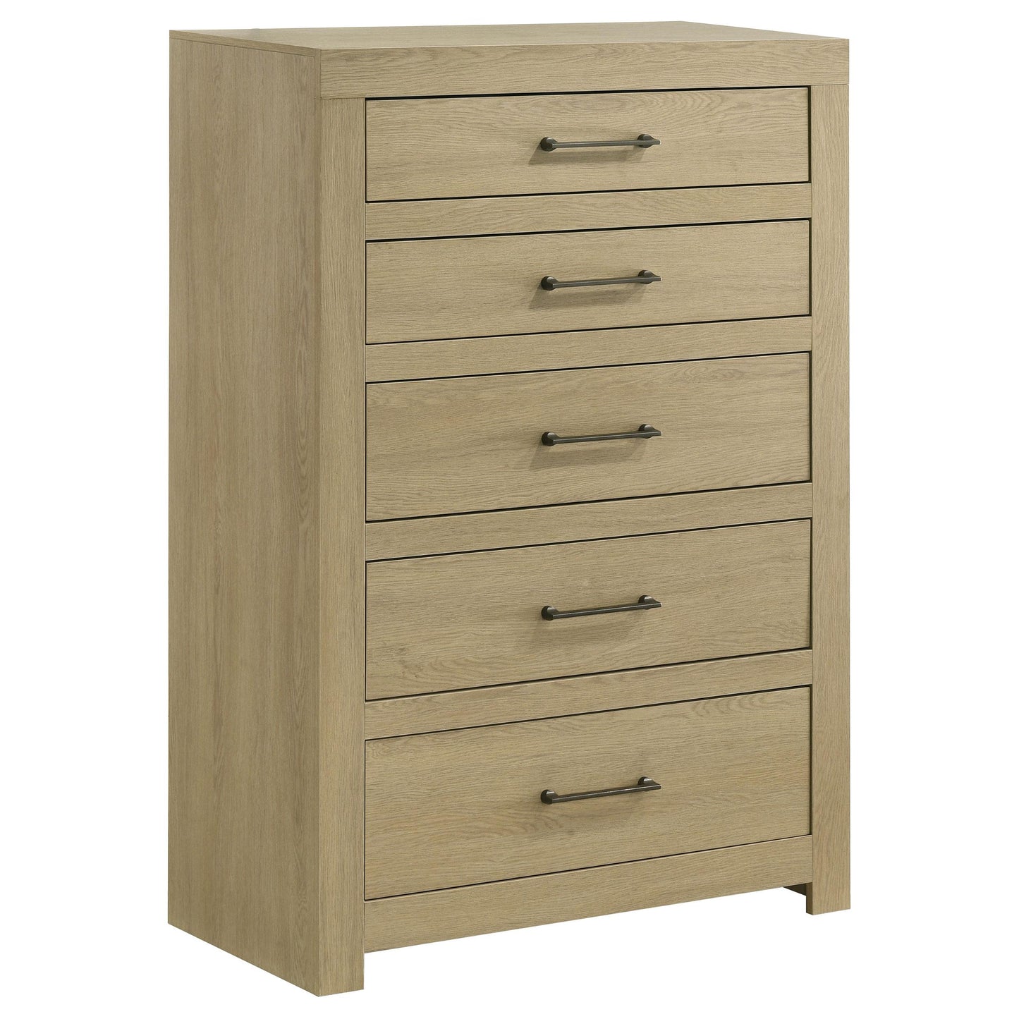  Coaster Furniture Hendricks 222655 5-drawer Bedroom Chest - Light Oak IMAGE 3