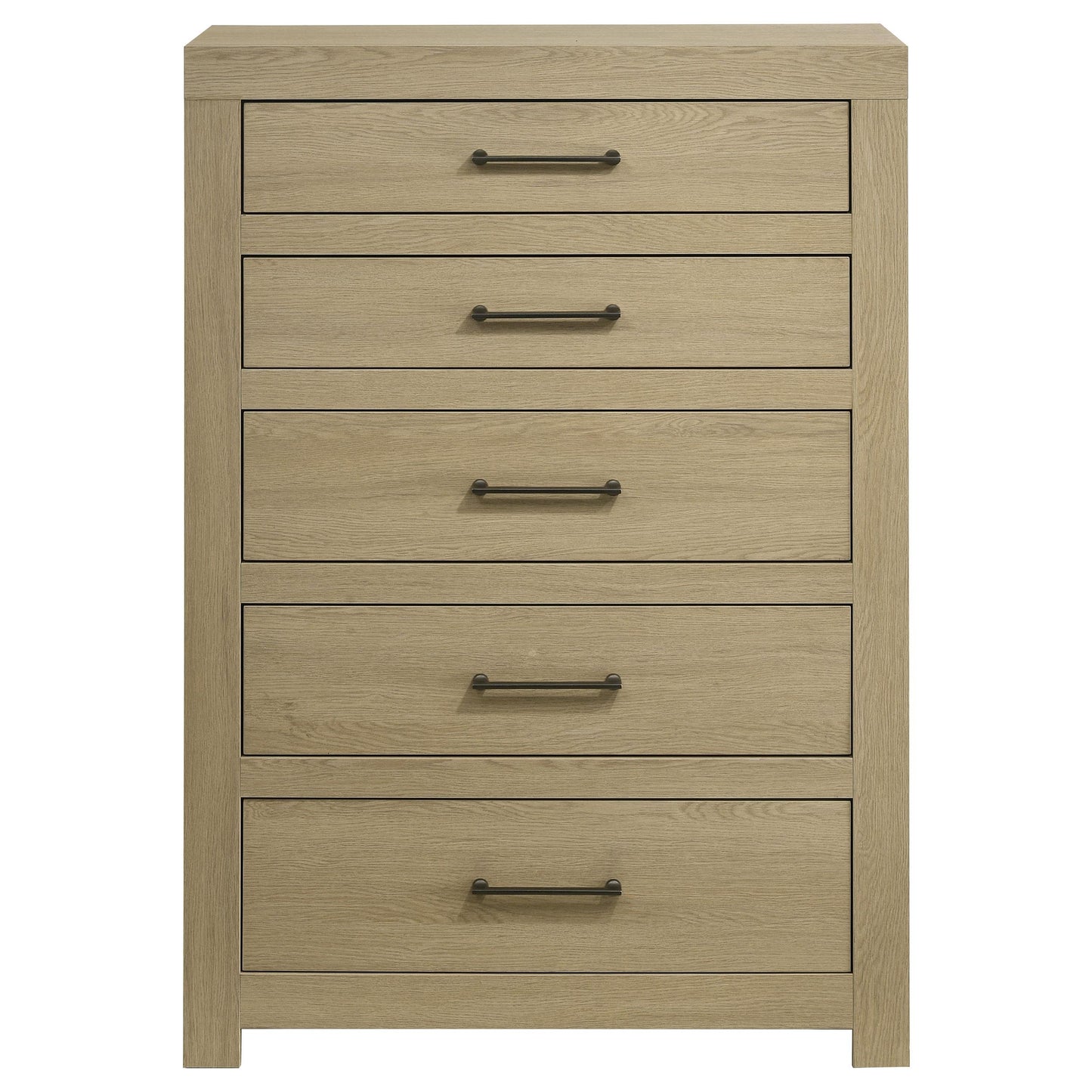  Coaster Furniture Hendricks 222655 5-drawer Bedroom Chest - Light Oak IMAGE 9