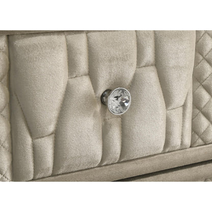  Coaster Furniture Lorient 222662 2-drawer LED Nightstand with USB - Ivory/Camel IMAGE 12