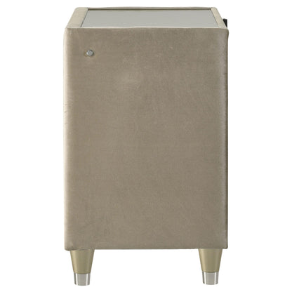  Coaster Furniture Lorient 222662 2-drawer LED Nightstand with USB - Ivory/Camel IMAGE 13