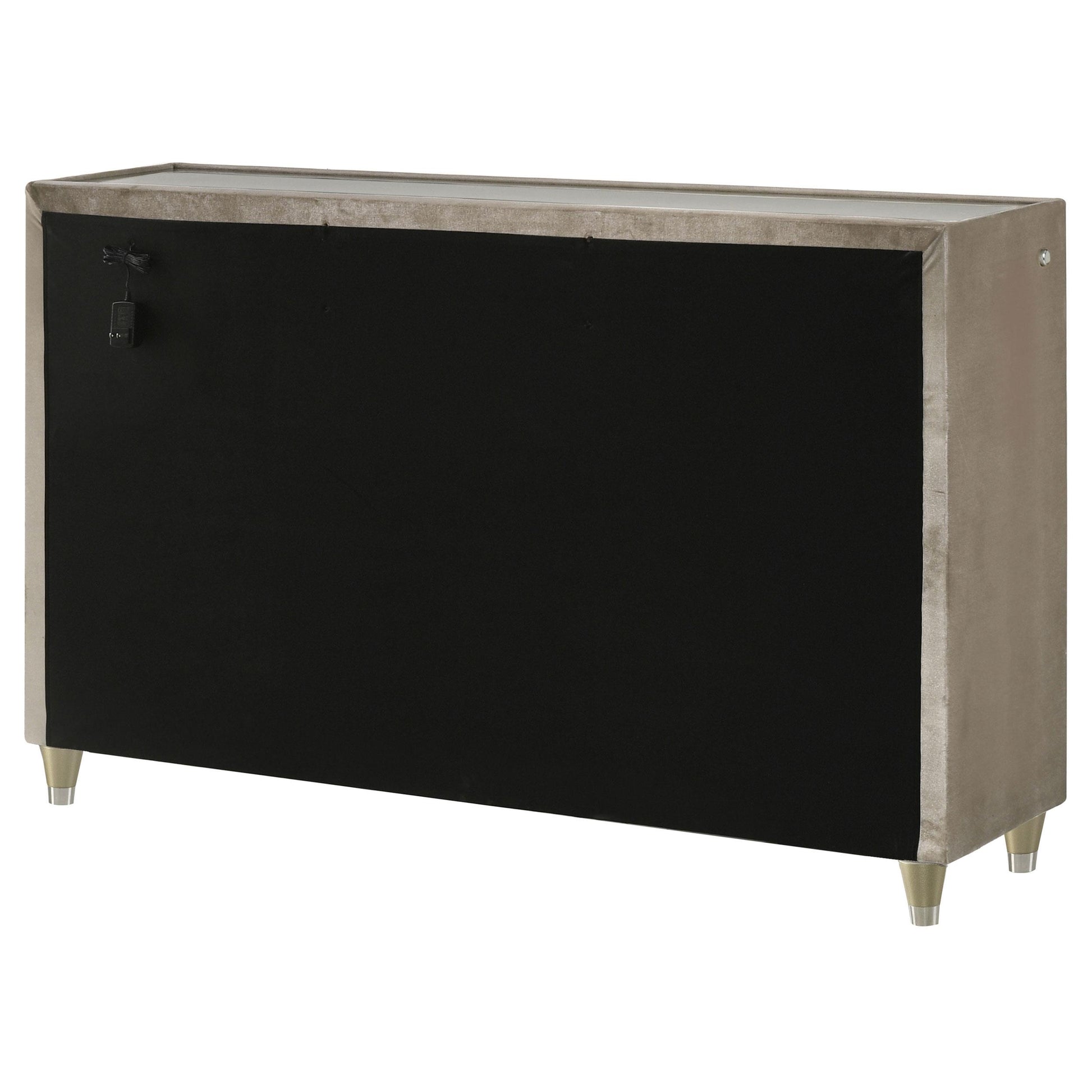  Coaster Furniture Lorient 222663 8-drawer LED Bedroom Dresser Cabinet - Ivory/Camel IMAGE 5