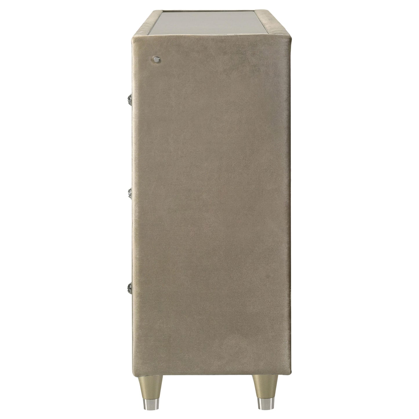  Coaster Furniture Lorient 222663FB 8-drawer LED Bedroom Flame Box Dresser - Ivory Camel IMAGE 12