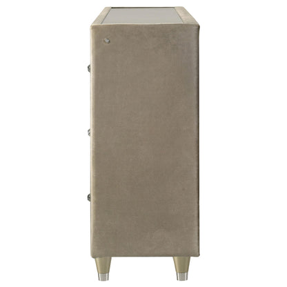 Coaster Furniture Lorient 222663FB 8-drawer LED Bedroom Flame Box Dresser - Ivory Camel IMAGE 12