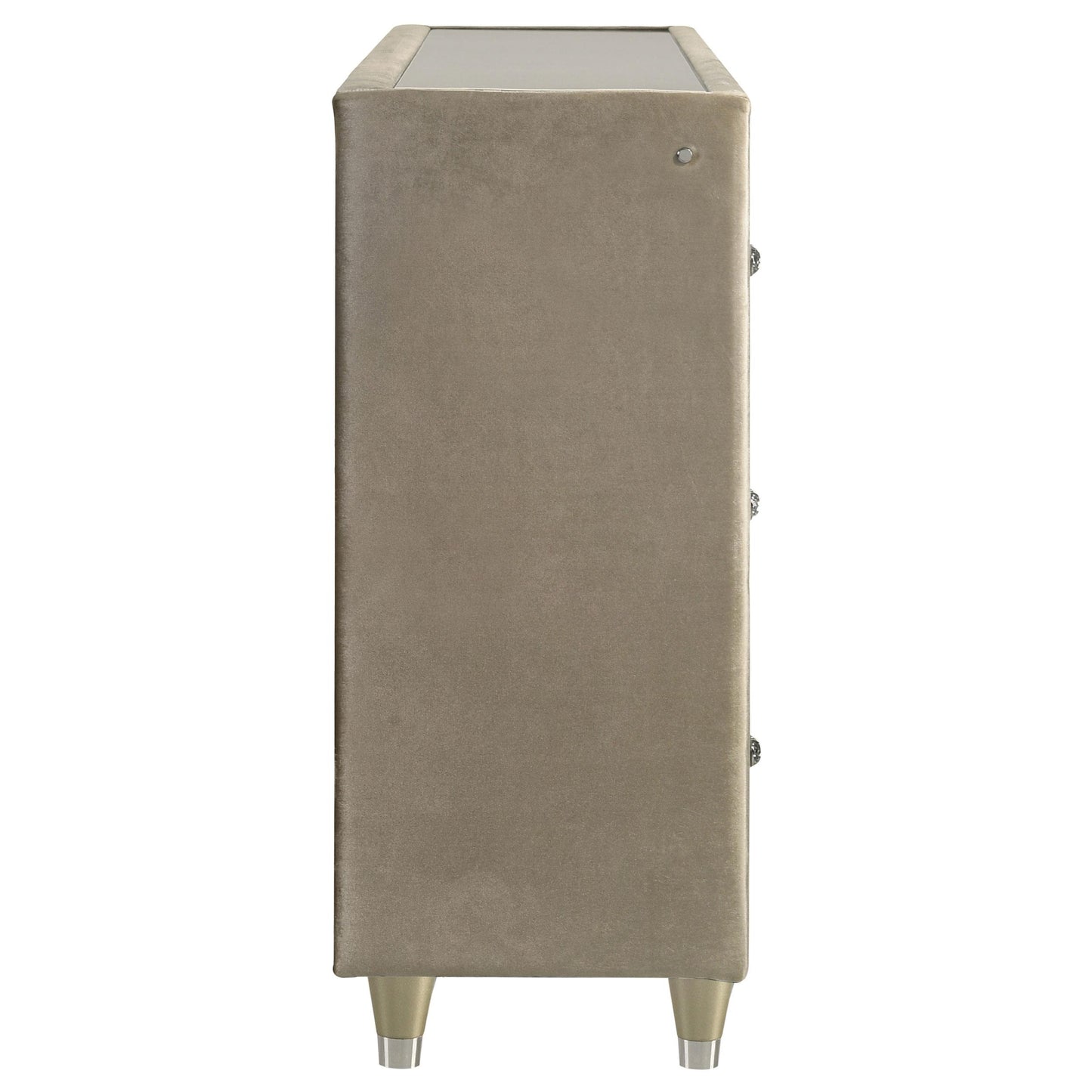  Coaster Furniture Lorient 222663FB 8-drawer LED Bedroom Flame Box Dresser - Ivory Camel IMAGE 8