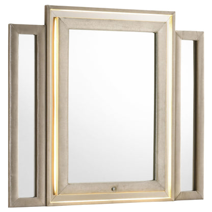  Coaster Furniture Lorient 222664 LED Dresser Mirror - Ivory/Camel IMAGE 8