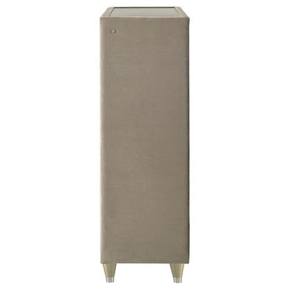  Coaster Furniture Lorient 222665 5-drawer LED Chest - Ivory/Camel IMAGE 12