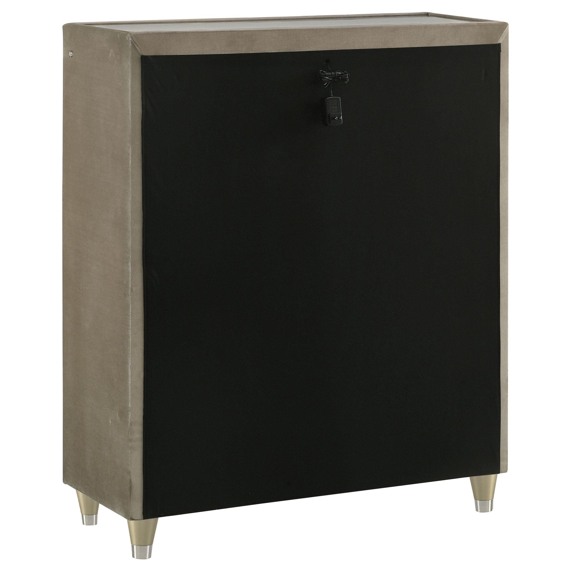  Coaster Furniture Lorient 222665 5-drawer LED Chest - Ivory/Camel IMAGE 13