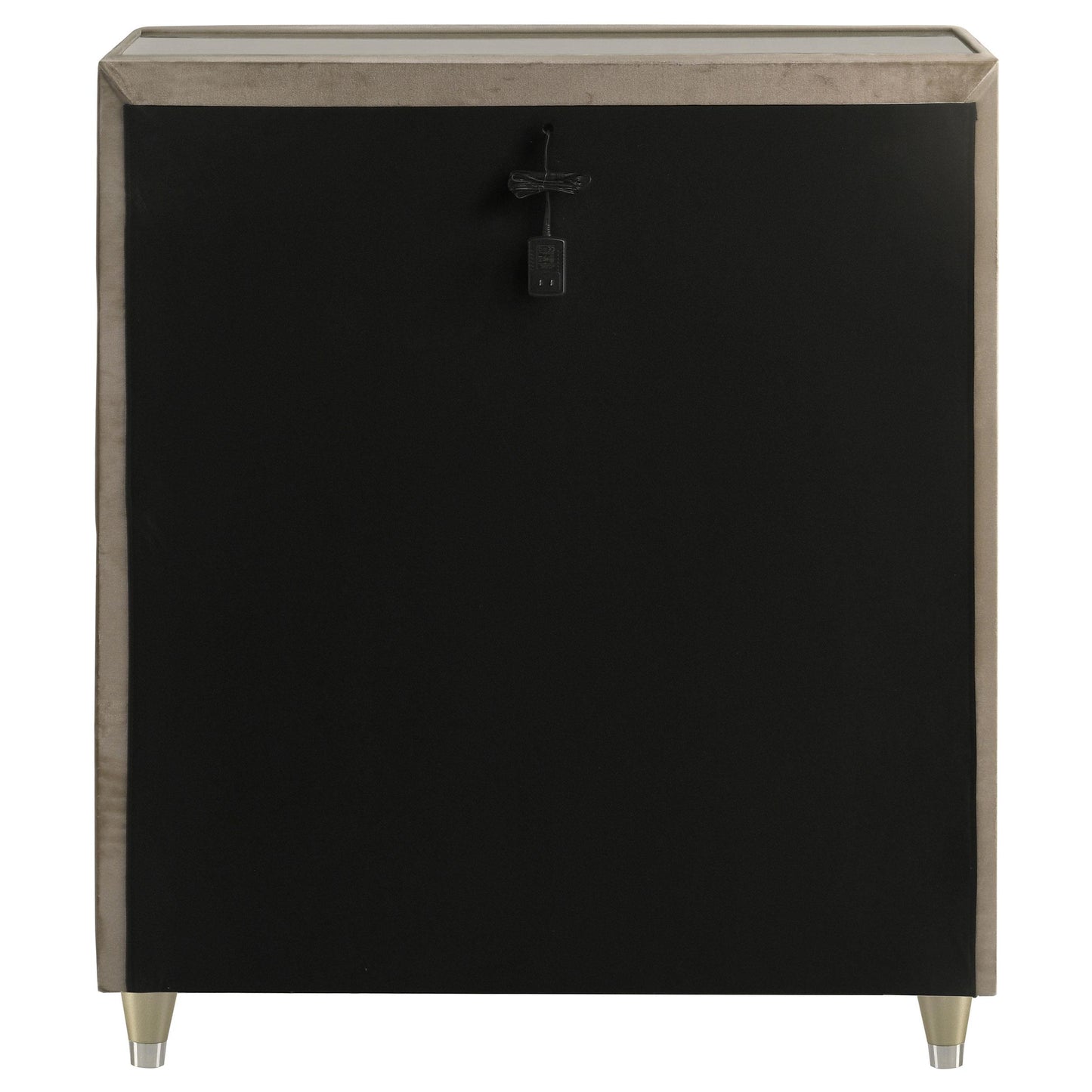  Coaster Furniture Lorient 222665 5-drawer LED Chest - Ivory/Camel IMAGE 2