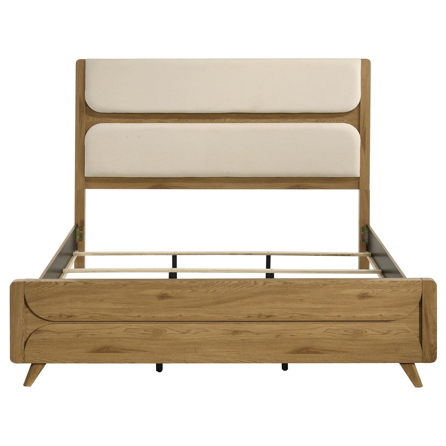 Coaster Furniture Bennett 222901KE 78-inch Eastern King Upholstered Panel Bed - Cream/Light Oak IMAGE 7