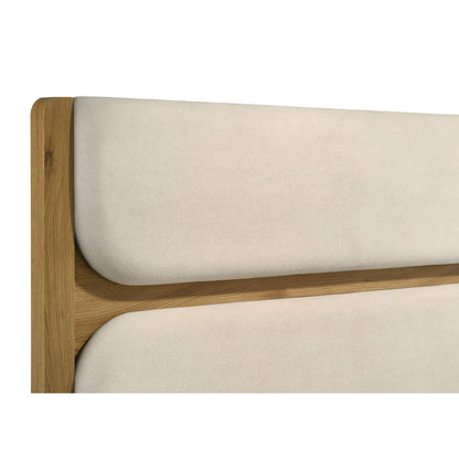  Coaster Furniture Bennett 222901Q 63-inch Queen Upholstered Panel Bed - Cream/Light Oak IMAGE 8