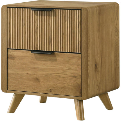  Coaster Furniture Bennett 222902 2-drawer Bedroom Nightstand Bedside Table - Light Oak IMAGE 4