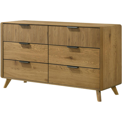  Coaster Furniture Bennett 222903 6-drawer Bedroom Dresser Cabinet - Light Oak IMAGE 4