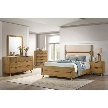  Coaster Furniture Bennett 222904 Bedroom Dresser Mirror - Light Oak IMAGE 3