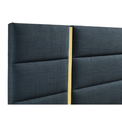  Coaster Furniture Ines 223091NVYQ 56-inch Fabric Upholstered Queen Panel Bed - Navy IMAGE 3