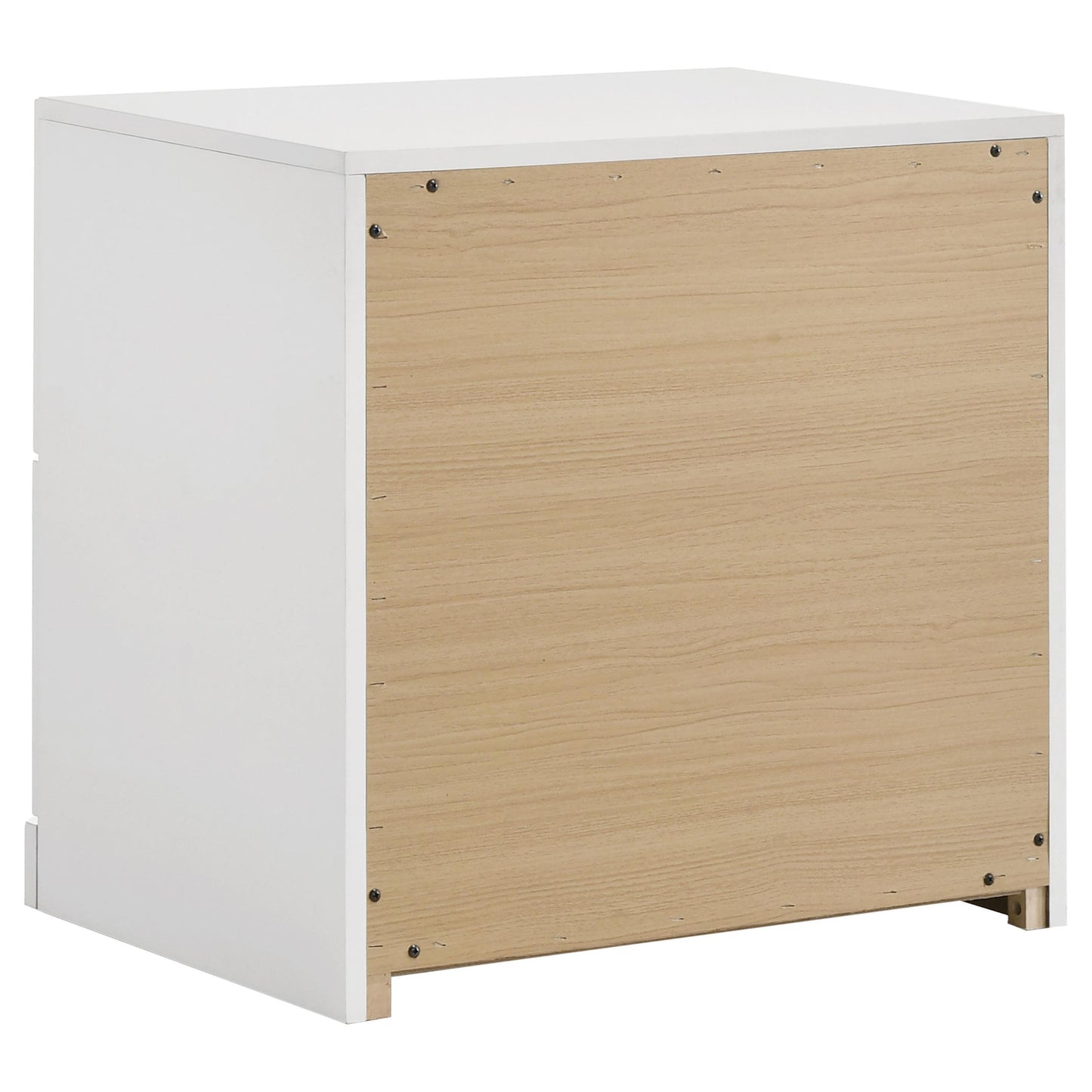  Coaster Furniture Ines 223092 2-drawer Nightstand Bedside Table - White High Gloss IMAGE 12