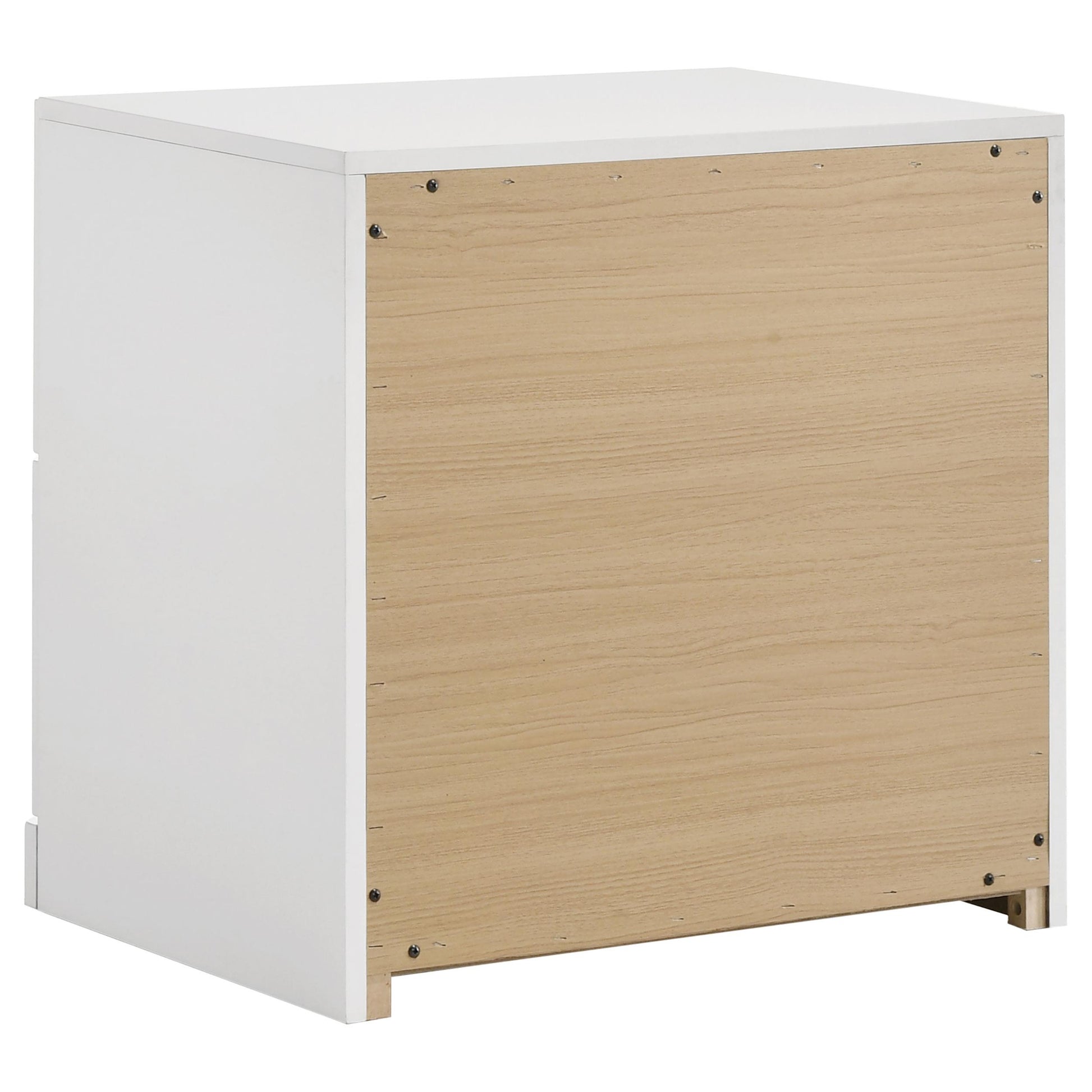  Coaster Furniture Ines 223092 2-drawer Nightstand Bedside Table - White High Gloss IMAGE 12