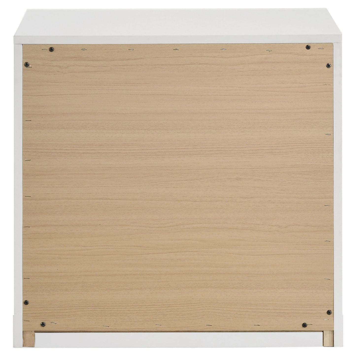  Coaster Furniture Ines 223092 2-drawer Nightstand Bedside Table - White High Gloss IMAGE 3