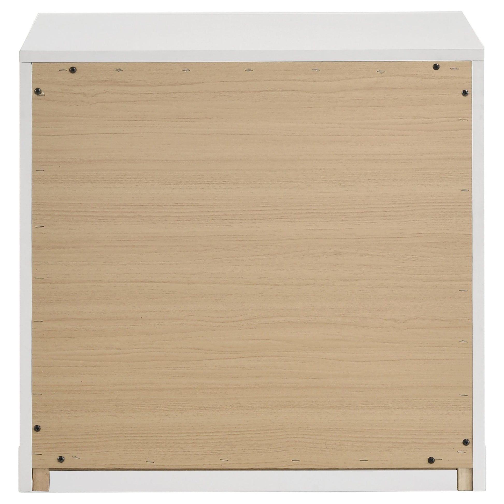 Coaster Furniture Ines 223092 2-drawer Nightstand Bedside Table - White High Gloss IMAGE 3