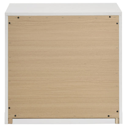  Coaster Furniture Ines 223092 2-drawer Nightstand Bedside Table - White High Gloss IMAGE 3
