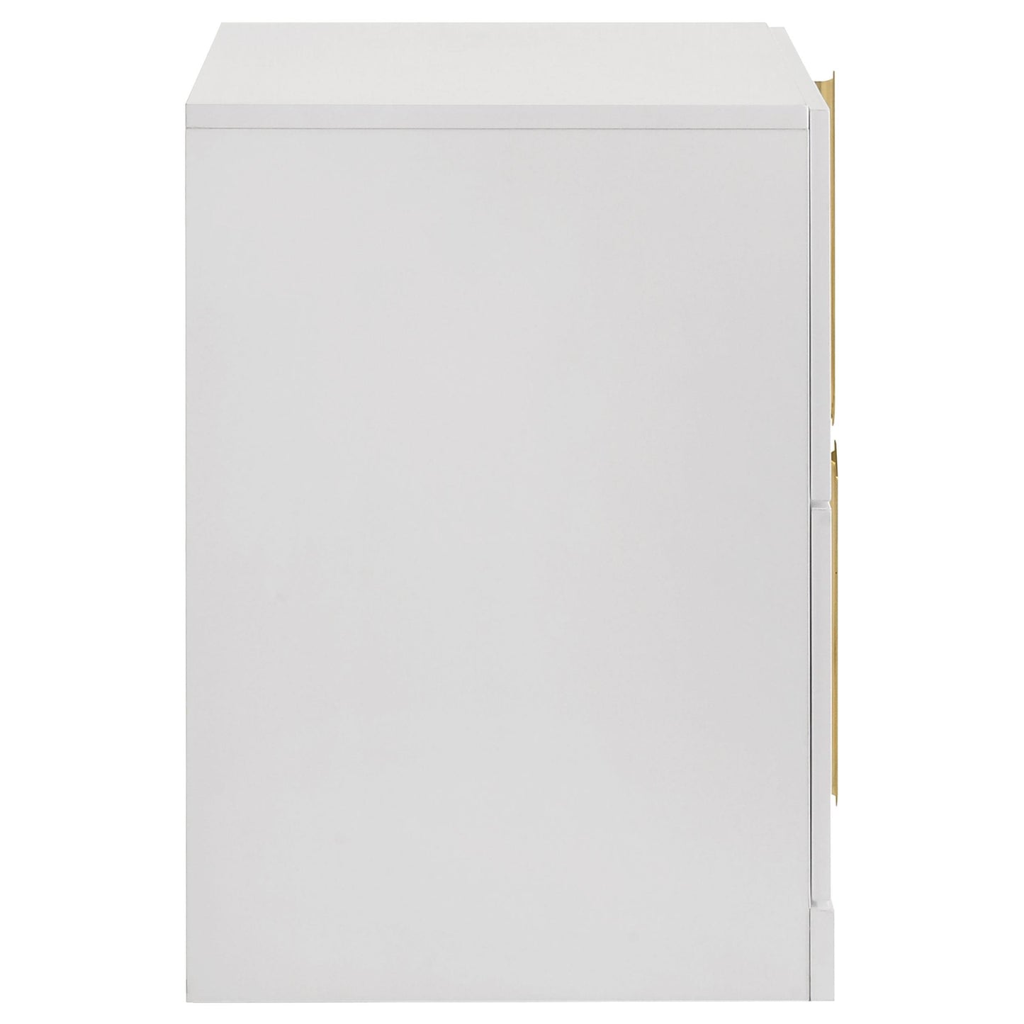  Coaster Furniture Ines 223092 2-drawer Nightstand Bedside Table - White High Gloss IMAGE 5
