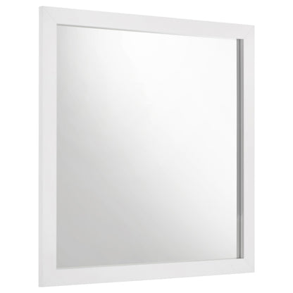 Coaster Furniture Ines 223094 Dresser Mirror - White High Gloss IMAGE 1
