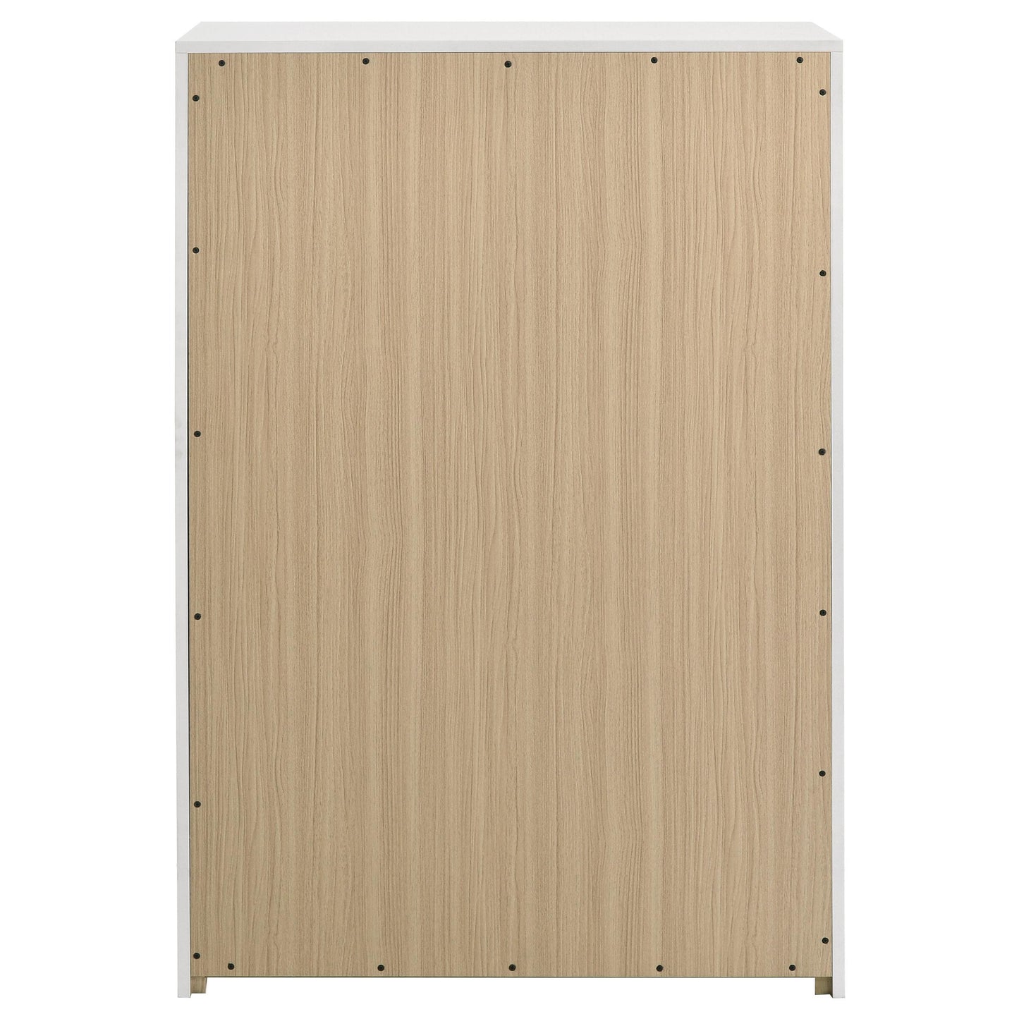  Coaster Furniture Ines 223095 5-drawer Bedroom Chest - White High Gloss IMAGE 2