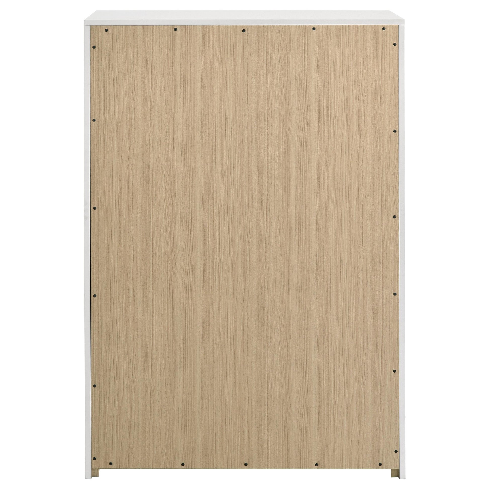  Coaster Furniture Ines 223095 5-drawer Bedroom Chest - White High Gloss IMAGE 2