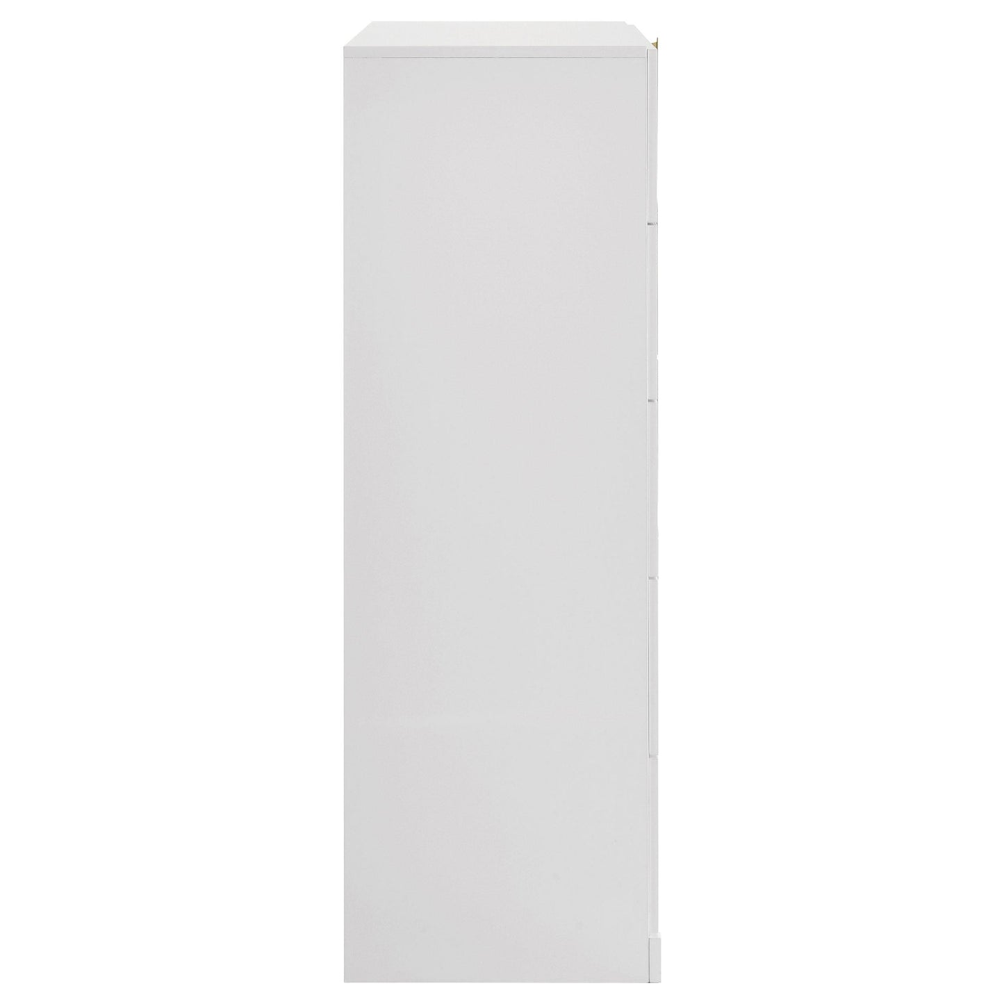  Coaster Furniture Ines 223095 5-drawer Bedroom Chest - White High Gloss IMAGE 4