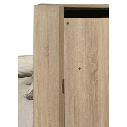  Coaster Furniture Arielle 223111KE Eastern King Bookcase Panel Storage Bed - Light Oak IMAGE 10