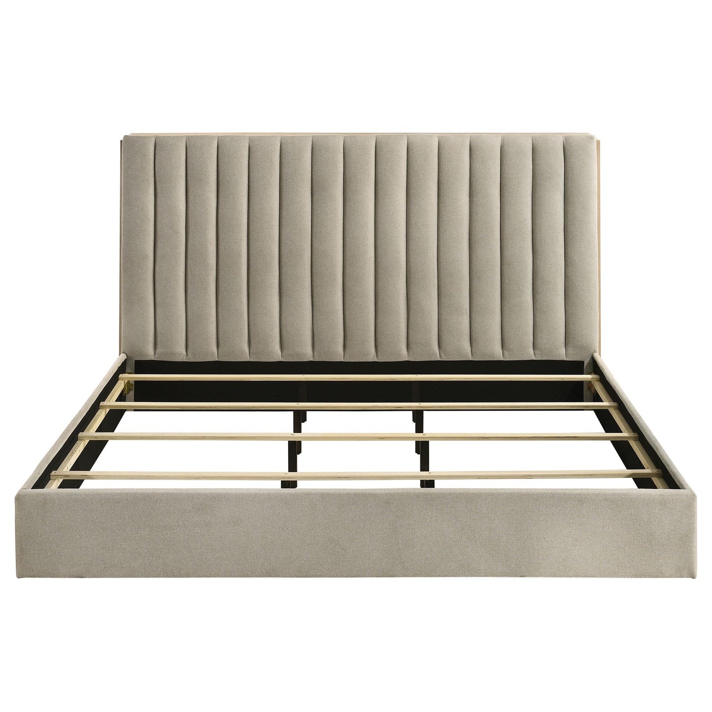 Coaster Furniture Arielle 223111KE Eastern King Bookcase Panel Storage Bed - Light Oak IMAGE 2