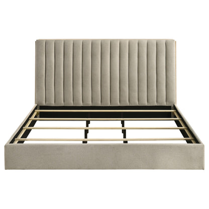  Coaster Furniture Arielle 223111KE Eastern King Bookcase Panel Storage Bed - Light Oak IMAGE 2