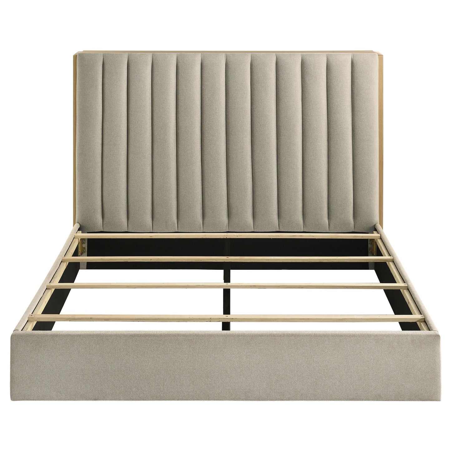  Coaster Furniture Arielle 223111Q Queen Bookcase Panel Storage Bed - Light Oak IMAGE 3