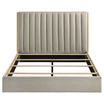  Coaster Furniture Arielle 223111Q Queen Bookcase Panel Storage Bed - Light Oak IMAGE 3