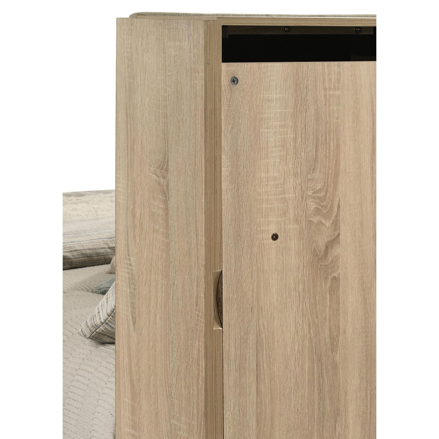  Coaster Furniture Arielle 223111Q Queen Bookcase Panel Storage Bed - Light Oak IMAGE 9