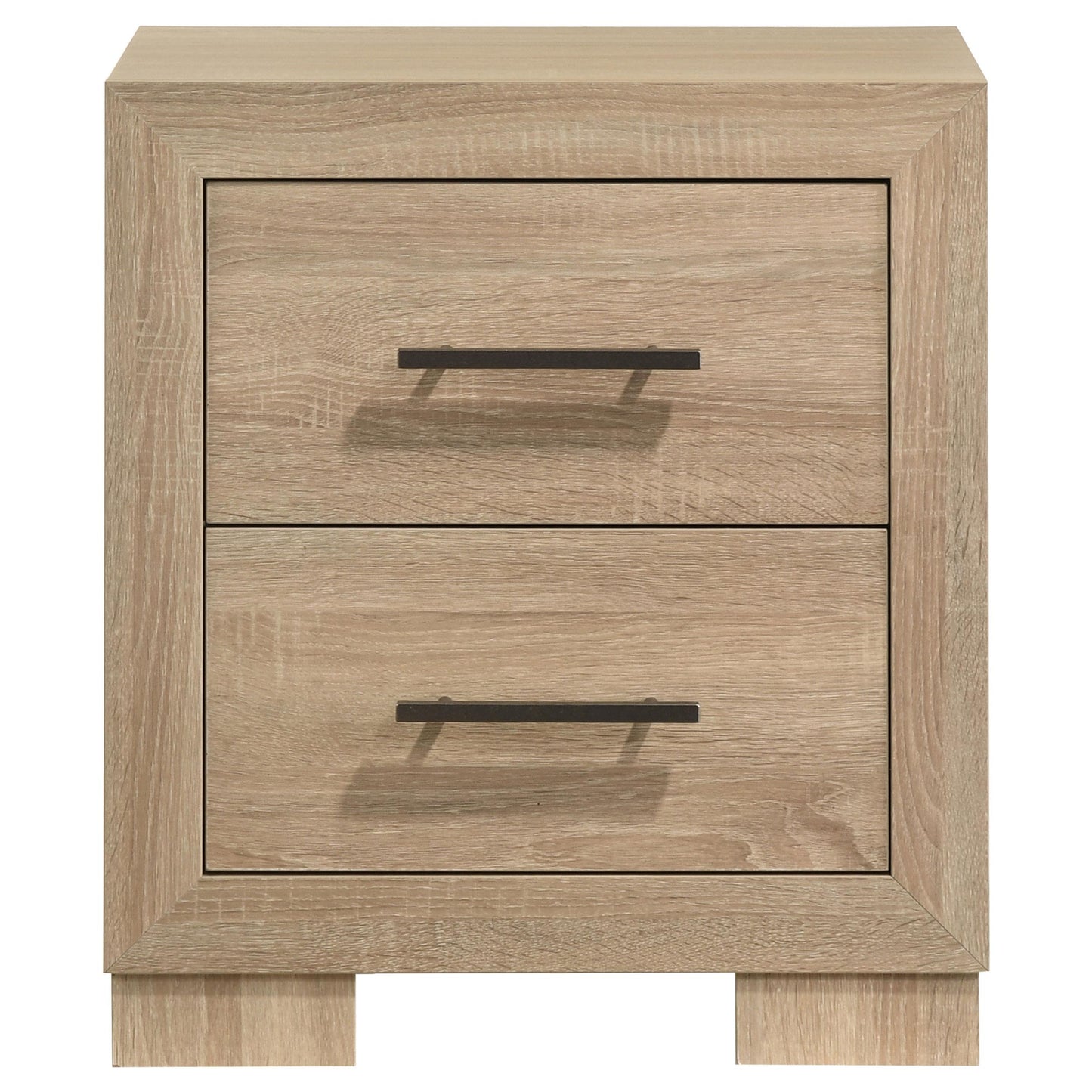  Coaster Furniture Arielle 223112 2-drawer Bedroom Nightstand with Casters - Light Oak IMAGE 5
