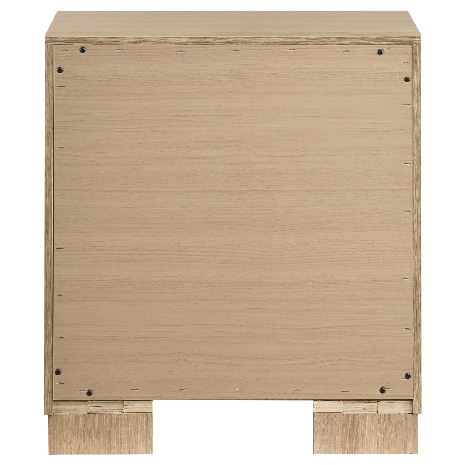  Coaster Furniture Arielle 223112 2-drawer Bedroom Nightstand with Casters - Light Oak IMAGE 7