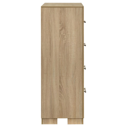 Coaster Furniture Arielle 223115 4-drawer Bedroom Chest - Light Oak IMAGE 11