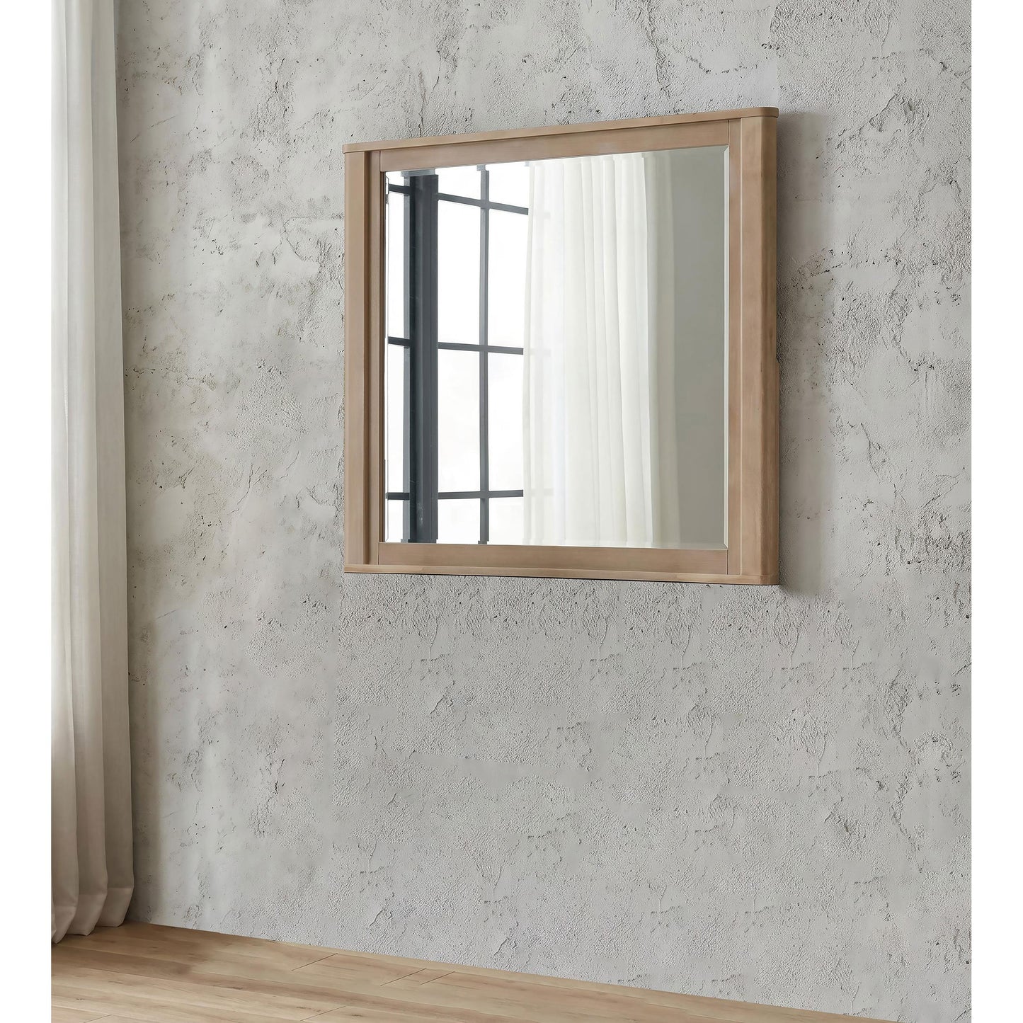  Coaster Furniture Leanne 223134 Dresser Mirror - Light Oak IMAGE 5