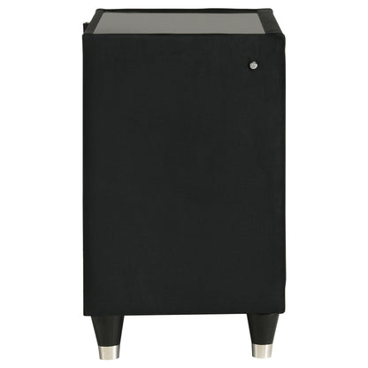  Coaster Furniture Lorient 223162 2-drawer LED Nightstand with USB - Black IMAGE 10