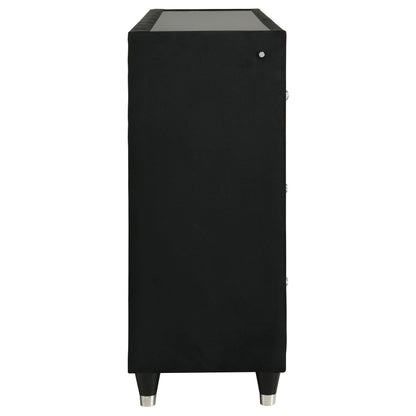  Coaster Furniture Lorient 223163FB 8-drawer LED Bedroom Flame Box Dresser - Black IMAGE 10