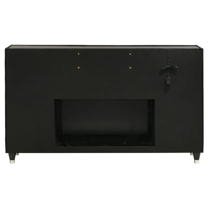  Coaster Furniture Lorient 223163FB 8-drawer LED Bedroom Flame Box Dresser - Black IMAGE 4