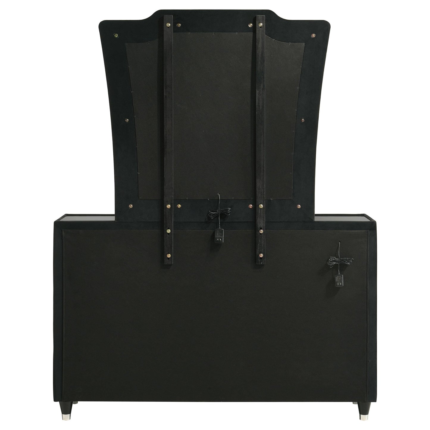  Coaster Furniture Lorient 223163M 8-drawer LED Dresser with Mirror - Black IMAGE 9
