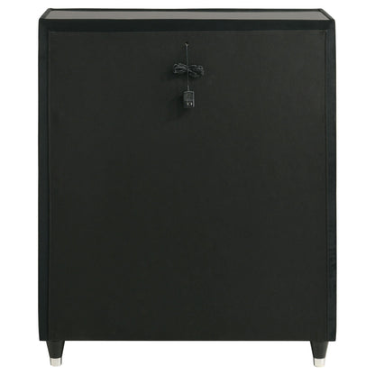  Coaster Furniture Lorient 223165 5-drawer LED Chest - Black IMAGE 4