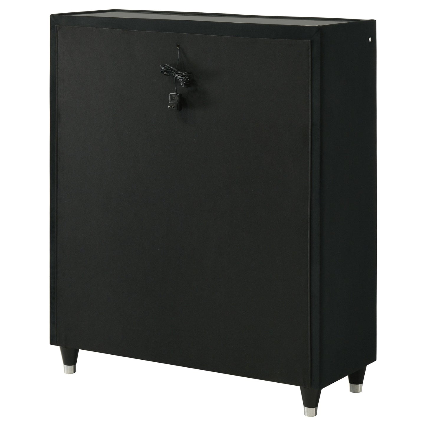  Coaster Furniture Lorient 223165 5-drawer LED Chest - Black IMAGE 7