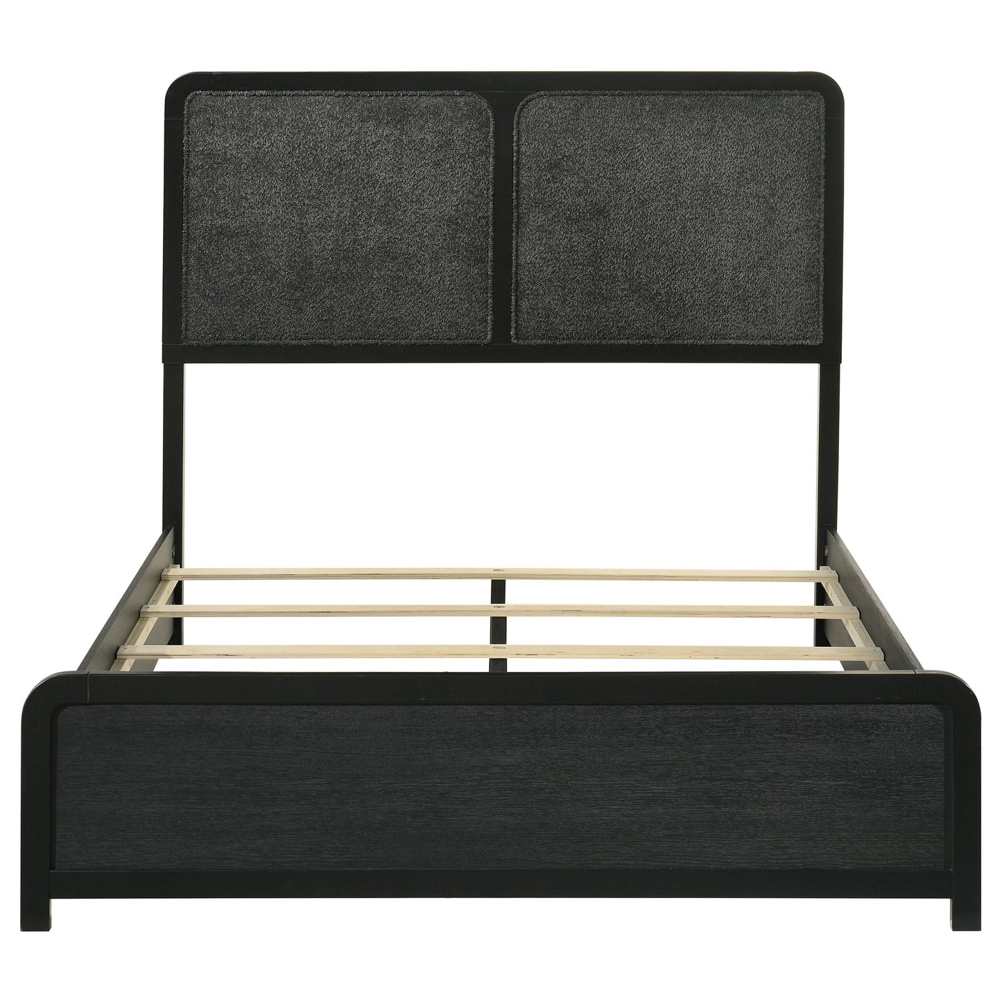  Coaster Furniture Cavelle 223661F 51-inch Upholstered Full Panel Bed - Black IMAGE 10