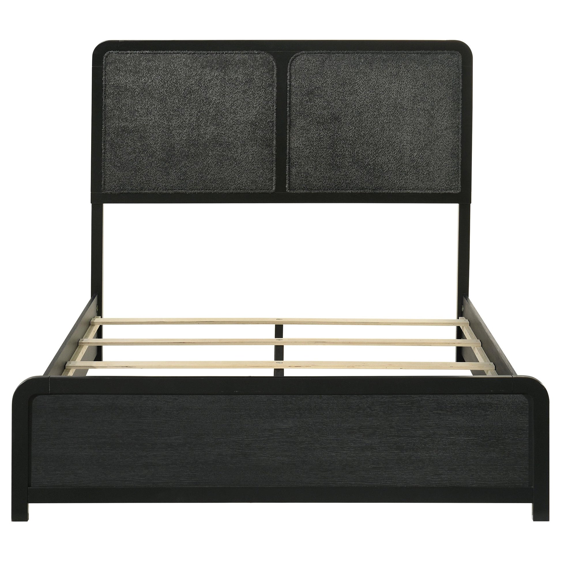  Coaster Furniture Cavelle 223661F 51-inch Upholstered Full Panel Bed - Black IMAGE 10